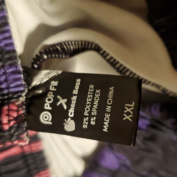 POP Fit X Cheek Boss Women's 2 Piece Pajama Set in Multicolor Size XXL - NWT - Picture 7 of 9